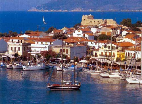 Built on the ruins of the ancient city of Samos during the time of Polycrates, it condenses more than twenty - six centuries of Greek history. It is the main to  