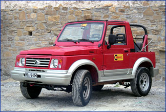 SUZUKI SAMURAI ARAMIS RENT A CAR CLICK TO ENLARGE