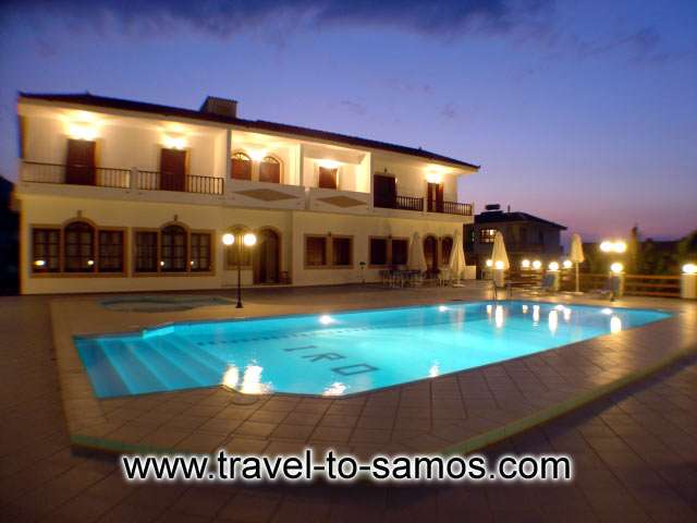 AGIOS KONSTANTINOS Night Photo of the Pool CLICK TO ENLARGE