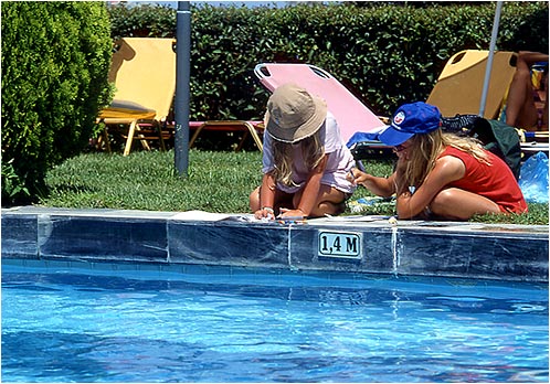 KOKKARI Image of Children Playing at the Swimming Pool CLICK TO ENLARGE