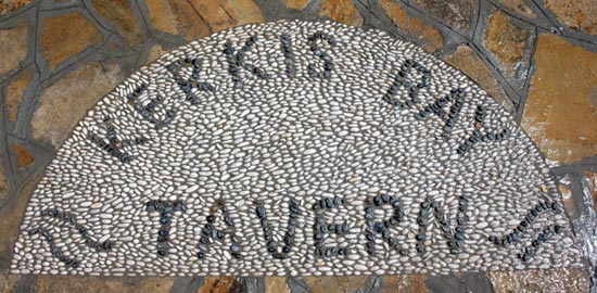 ORMOS MARATHOKAMPOS Image of Kerkis Bay Tavern CLICK TO ENLARGE