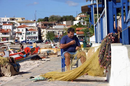 ORMOS MARATHOKAMPOS Image of a Local Fisherman CLICK TO ENLARGE
